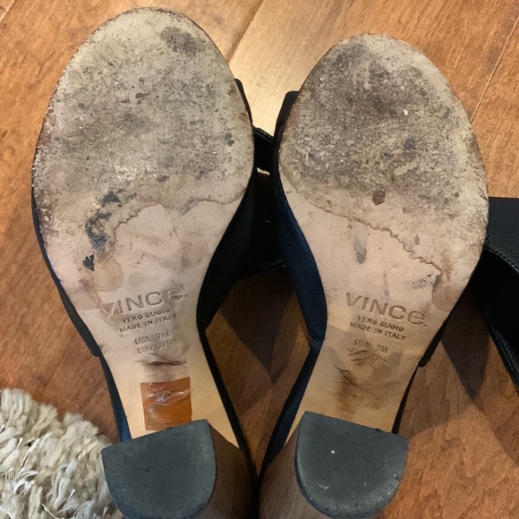 Vince Addie Leather Peep-Toe Bootie - Picture 7 of 8